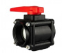 Кран пластиковый шаровой 3" химостойкий